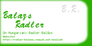 balazs radler business card